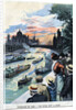 Illustration of Celebration on the Seine During the 1900 Paris Exposition by Anonymous
