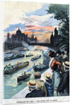 Illustration of Celebration on the Seine During the 1900 Paris Exposition by Anonymous