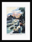 Illustration of Celebration on the Seine During the 1900 Paris Exposition by Anonymous