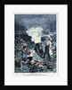 Illustration of a Farmer Firing a Cannon to Prevent Hailstones by Anonymous