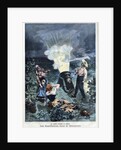 Illustration of a Farmer Firing a Cannon to Prevent Hailstones by Anonymous