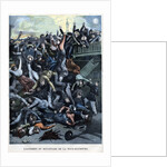 Illustration of a Footbridge Collapsing During Celebrations of the 1900 Paris Exposition by Anonymous