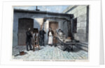 Illustration of Alphonse Bertillon Photographing a Mutilated Corpse by Anonymous