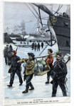 Illustration of Allied Naval Ships in Ice at Takou by Anonymous