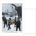 Illustration of Allied Naval Ships in Ice at Takou by Anonymous