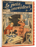 Illustration of Children Learning About Astronomy by Anonymous