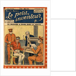 Illustration of Man Taking a Polygraph Test by Anonymous