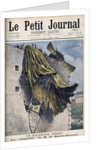 Illustration of an Airship Accident in Paris by Anonymous