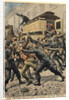Illustration of Police and Thugs Fighting in Paris by Anonymous