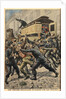 Illustration of Police and Thugs Fighting in Paris by Anonymous