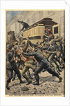 Illustration of Police and Thugs Fighting in Paris by Anonymous