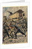 Illustration of Police and Thugs Fighting in Paris by Anonymous