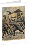 Illustration of Police and Thugs Fighting in Paris by Anonymous