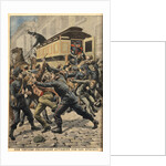 Illustration of Police and Thugs Fighting in Paris by Anonymous