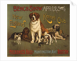 New England Kennel Club Bench Show Poster by Anonymous