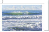 Tide Waves of Pacific Ocean Rolling Toward Shore by Anonymous
