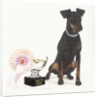Manchester Terrier with Trophy by Anonymous