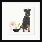 Manchester Terrier with Trophy by Anonymous