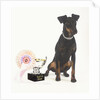 Manchester Terrier with Trophy by Anonymous