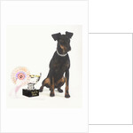 Manchester Terrier with Trophy by Anonymous