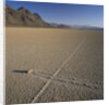 Rock Pushed by Wind in Desert by Anonymous