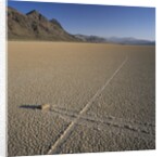 Rock Pushed by Wind in Desert by Anonymous