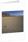 Rock Pushed by Wind in Desert by Anonymous