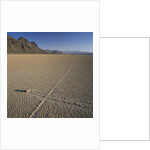 Rock Pushed by Wind in Desert by Anonymous