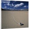 Rock Pushed by Wind in Desert by Anonymous