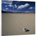 Rock Pushed by Wind in Desert by Anonymous