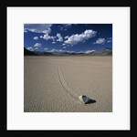 Rock Pushed by Wind in Desert by Anonymous