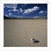 Rock Pushed by Wind in Desert by Anonymous