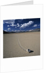 Rock Pushed by Wind in Desert by Anonymous