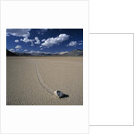 Rock Pushed by Wind in Desert by Anonymous