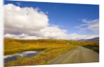 Clouds Above Autumn Tundra and Gravel Road in Alaska by Anonymous