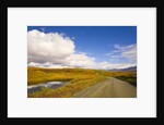 Clouds Above Autumn Tundra and Gravel Road in Alaska by Anonymous
