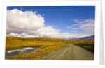 Clouds Above Autumn Tundra and Gravel Road in Alaska by Anonymous