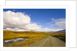 Clouds Above Autumn Tundra and Gravel Road in Alaska by Anonymous