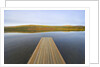 Floating Wooden Dock on Alaskan Lake by Anonymous