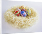 Easter Eggs in a Nest by Anonymous