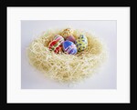 Easter Eggs in a Nest by Anonymous