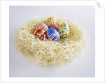 Easter Eggs in a Nest by Anonymous