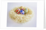 Easter Eggs in a Nest by Anonymous