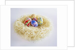 Easter Eggs in a Nest by Anonymous
