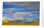 Clouds Over Buttes and Grassland by Anonymous