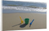 Toy Shovels in Sand by Anonymous
