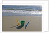 Toy Shovels in Sand by Anonymous