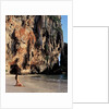 Woman Meditating on Phra Nang Beach by Anonymous