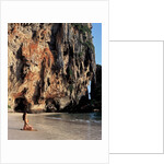 Woman Meditating on Phra Nang Beach by Anonymous