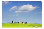 Chapel and Farmhouse on Hill by Anonymous